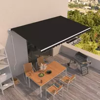Automatinė ištraukiama markizė, antracito spalvos, 500x350cm