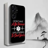 Ambulance EMS EMT Phone Case For Samsung S25,S24,S23,S22,S21,S20,S10,Ultra,Plus,Lite,FE,Soft Silicone Black Cover Samsung S24