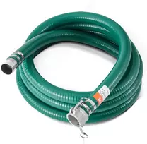 Siurbimo žarna 50.80 mm, 6.10 m ilgio, su aliuminio jungtimis, žalias vandens siurblio žarnos komplektas, vandens siurbimo žarna
