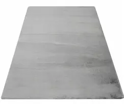 Rebiko Šviesiai pilkos spalvos minkštas pliušinis kilimas, 140x200 cm