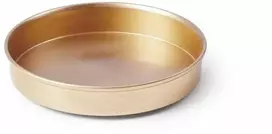 Ambiente Metalinis padėkliukas žvakei 8,5cm,aukso spalvos