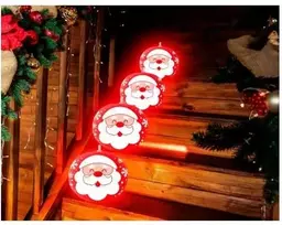 Fiesta Kalėdų Senelio LED balionai, 5 vnt.