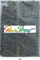 Stikliniai apvalūs karoliukai (biseris) Nr. 6/0 RainBow® 500g, spalva 409