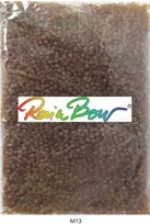 Stikliniai apvalūs karoliukai (biseris) Nr. 6/0 RainBow® 500g, spalva M13