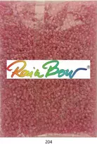Stikliniai apvalūs karoliukai (biseris) Nr. 6/0 RainBow® 500g, spalva 204