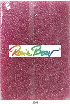 Stikliniai apvalūs karoliukai (biseris) Nr. 6/0 RainBow® 500g, spalva 2203