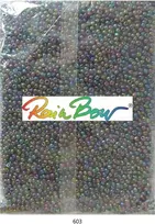 Stikliniai apvalūs karoliukai (biseris) Nr. 6/0 RainBow® 500g, spalva 603