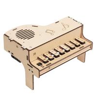 Pasidaryk pats grojamas elektrinis pianinas, muzikinė dėžutė, dėlionė, išradimas, mokslo konkursas, STEAM edukaciniai žaislai vaikams, moksleiviams, dovana