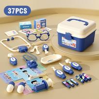 Child Doctor Kit Dentist Doctor Pretend Play Set with Storage Box Children Hospital Play Nurse Game Toys for Girls Gift for Kids
