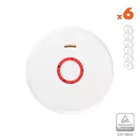 Dūmų detektorius XP-650s, su integruota 10 metų baterija 3V (6 vnt.)