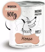 Šunų maistas - PAKA ZWIERZAKA Pepe Arklių drėgnas maistas 800g Be grūdų Be glitimo