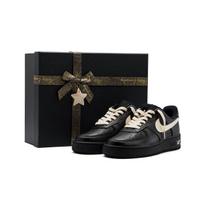 Nike Air Force 1 Leather Cushioning Abrasion Resistant Slip Resistant Low top Skateboard Shoes Unisex Black CW2288-001(Team-1098SBOX) 37.5