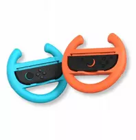 Oranžinis YAXO Wheels Set do Joy-Con Nintendo Switch/Nintendo Switch 2 Inferno Oranžinis&Hydro Mėlyna