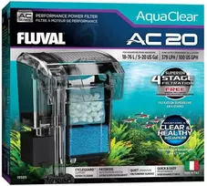 Fluval - „AquaClear AC 20“ pakabinamas filtras - 379 l/val. - 18–76 l
