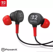 Power A PowerA laidiniai ausinukai skirti Nintendo Switch 2 | Juodi/raudoni