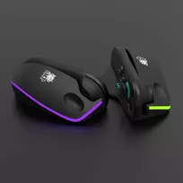 iMP Tech - LED pelės adapterio dviejų dalių rinkinys - juodas