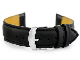 Pacific W83L leather watch strap - juodas - 18mm