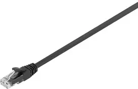 Fuj:tech CAT6A U/UTP -verkkokaapeli, 1 m, musta