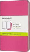 Moleskine 3 Cahier Journals užrašų knygelių rinkinys, rožinės linijos