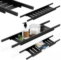 Bathroom Solutions Vonios Lentyna 68 cm Bambuko Medinė Juoda