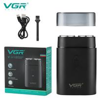 VGR 341 Mini Single Blade Cordless Beard Trimmer Razor Rechargeable Foil Electric Face Body Shaver for Men Home Shaving Razor Waterproof Long-lasting juoda