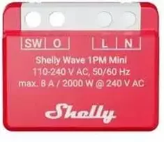 Shelly Wave 1PM Mini LR išmanioji Z-Wave relė