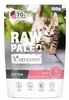 Kačių Maistas - VetExpert Raw Paleo Kačiuko Kiaulienos Drėgnas Maistas 100g