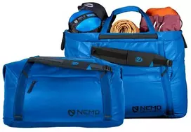 „Nemo Double Haul“ konvertuojamas sportinis krepšys, 70 litrų, ežero spalvos