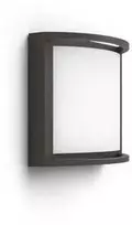 Sieninis LED lauko šviestuvas PHILIPS SAMONDRA, IP44, 2700 K, 12 W, 1200 lm, antracito sp.