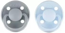 REBAEL 0-6 mėn. lateksiniai čiulptukai Pewter/Tiny Sky, 2 vnt.