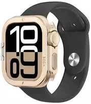 Marka Niezdefiniowana AmazingThing Titan Pro Metal dėklas skirtas Apple Watch 11 46mm Aluminum – Gold