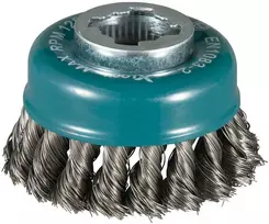 Makita Vielinė šlifavimo taurė, sukta viela, 0.35mm, Ø 80 mm, X-LOCK D-73374