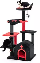 Promotions Kačių medis, 58.4x48.3x134.6 cm, raudona ir juoda