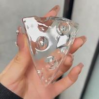 Squishy Cheese Cube Fidget Squishes Soft Transparent Jelly Squeeze Ball Fidget Toy for Adults ASMR Sensory Anti-Stress Gift