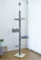 Promotions Kačių medis, 48x48x236-271 cm, Pilkas