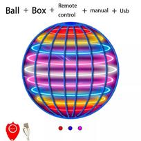 Flying Ball Boomerang Flyorb Magic With LED Lights Drone Hover Ball Fly Nova Orb Flying Spinner Fidget Toys Children Family Gift mėlyna