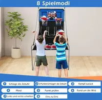 Promotions Krepšinio metimų mašina, sulankstoma elektrinė, 207x108x205 cm, mėlyna