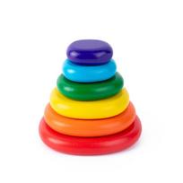 6/10/12/20pcs Rainbow Pebbles Wooden Blocks Toy Kids Educational Toys for Children Hand-eye Coordination Training Balance Game