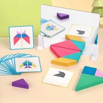 Kid Tangram 3D Mirror Imaging Puzzle Montessori Space Geometric Logical Thinking Trainting Shape Matching Parish Learn Resources