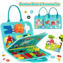 Baby Busy Board Toy, Educational Activity Sensory Board Preschool Learning Fine Motor Skills Toys,Ideal for Travel and Preschool