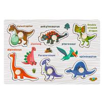 Montessori Wooden Puzzle Hand Grab Board Children Toys Educational Wood Puzzles for Kids Cartoon Animal Vehicle Child Gift