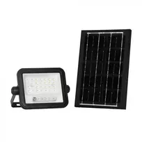 50W LED prožektorius su saulės baterija, juodas, 2000-8000K, dimeriuojamas
