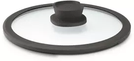 BergHOFF Stone+ 28 cm stiklinis dangtis - didelė garų anga, silikoninis kraštas ir minkšta rankena