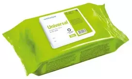 Universalus audinys, Wet Wipe, Mini, 30x20cm, žalias, PP/viskozė, su vandeniu ir muilu, be dažiklių ir kvapiklių