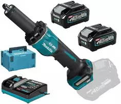 MAKITA šlifuoklis tiesinis 40V XGT GD002GM201 6mm 2x4,0Ah …