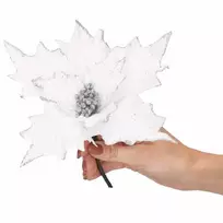 Kalėdinė dekoracija – puansetijos žiedas Springos 26 cm