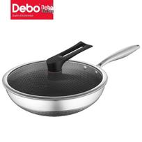 Debo DEP-DS260 316 Stainless Steel Honeycomb Non-Stick Wok