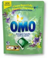 KAPSULĖS SKALBIMO OMO Baltas ORCHID 42VNT