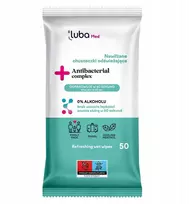 Luba Gaivinančios drėgnos servetėlės „Med Antibacterial Complex“ su antibakteriniu kompleksu, 50 vnt.