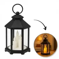 Eu Sandelis LED dekoratyvinis žibintas su žvakių imitacija 12 x 21 cm - LAMP53